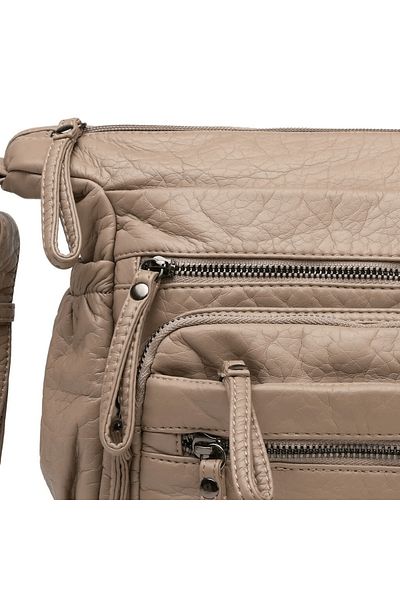 Galat Δερμάτινη τσάντα ώμου 21K Barcelona Durable Rölaks Wash 1919