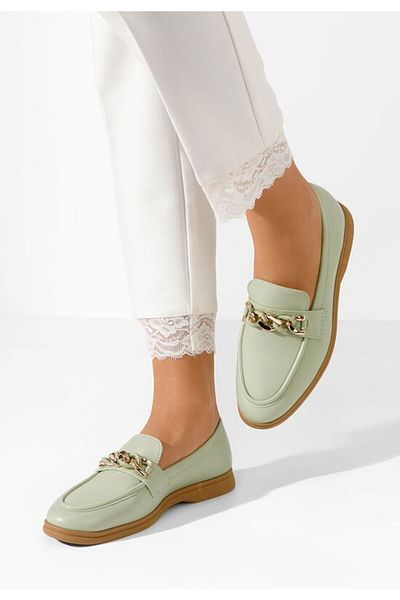 B T Shoes Mocasini dama eleganti Eroche verzi