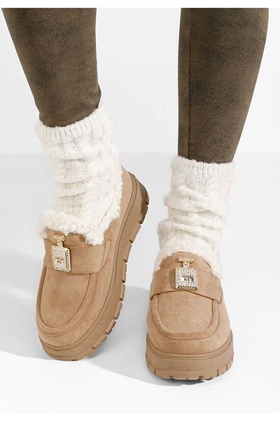 B T Shoes Mocasini dama Twanna kaki