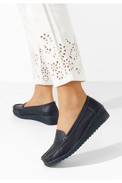 B T Shoes Mocasini dama piele Storia V2 navy