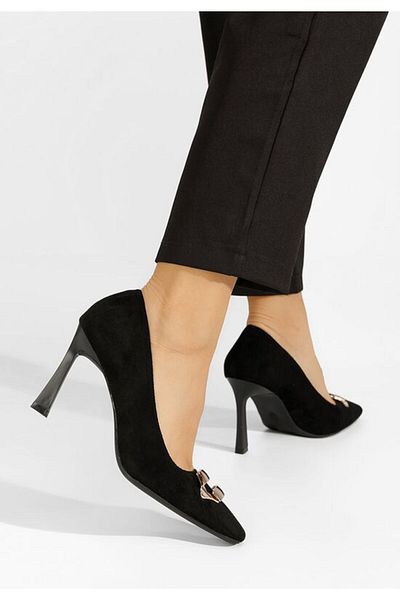 B T Shoes Pantofi Cu Toc Subtire Xeresa Negri