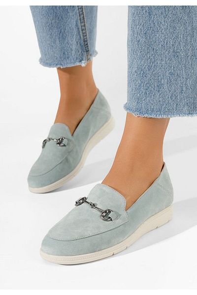 B T Shoes Mocasini dama piele Elvia B V2 bleu