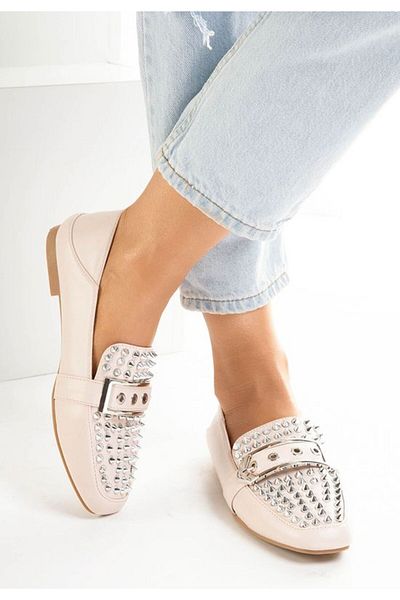 B T Shoes Mocasini dama Paige Bej