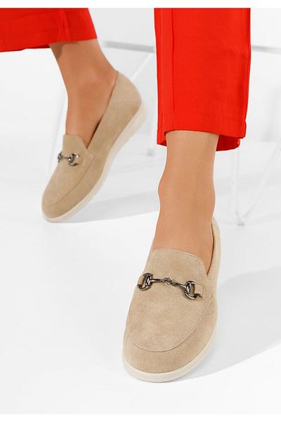 B T Shoes Mocasini dama piele Elvia B V2 bej