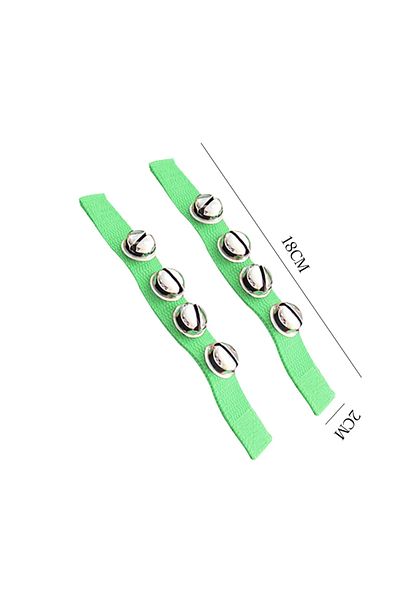 Choice 2pcs S green 2pcs Wrist Bell Orff Percussion Instrument Fabric Hand Bell Ring Children Performance P