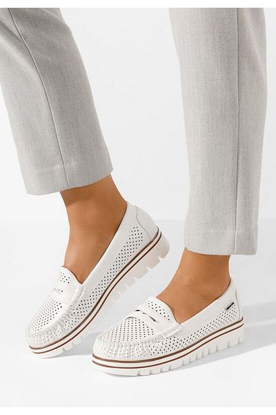 B T Shoes Mocasini dama Manise albi