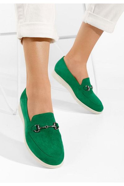 B T Shoes Mocasini dama piele Elvia B V2 verzi