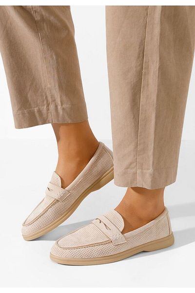B T Shoes Mocasini de vara dama Maceira V3 bej