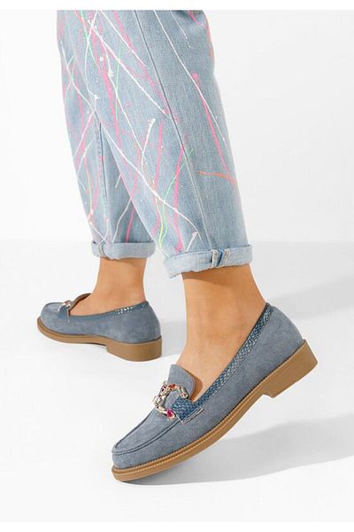B T Shoes Mocasini dama Juanita albastri