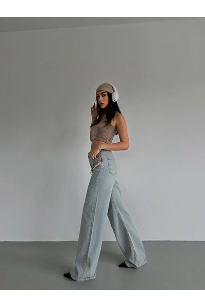 Castivo Fashion Distressed Y2K Vintage Wide Forward Denim