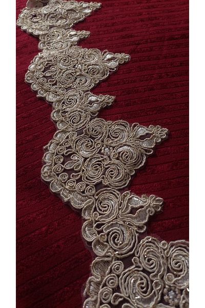 baladı home ev tekstil home collection Luxury Fashionable Scratch-Resistant Burgundy Lace Seat Cover Non-Slip Base