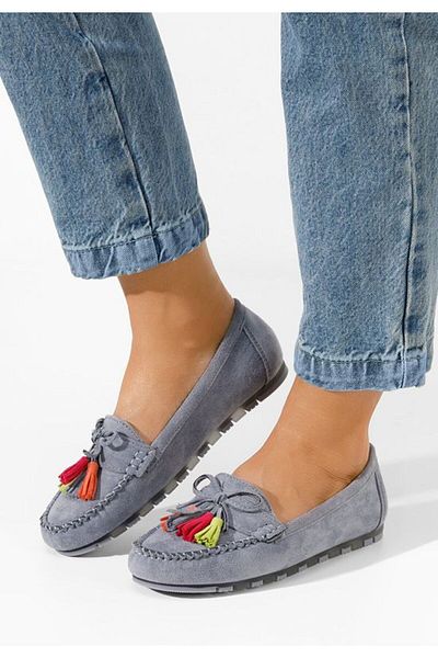 B T Shoes Mocasini dama Prestia albastri