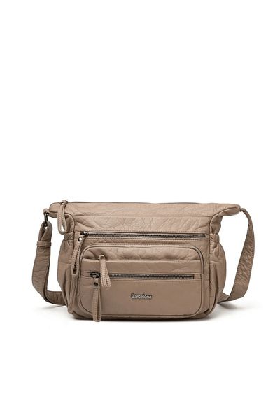 Galat Δερμάτινη τσάντα ώμου 21K Barcelona Durable Rölaks Wash 1919