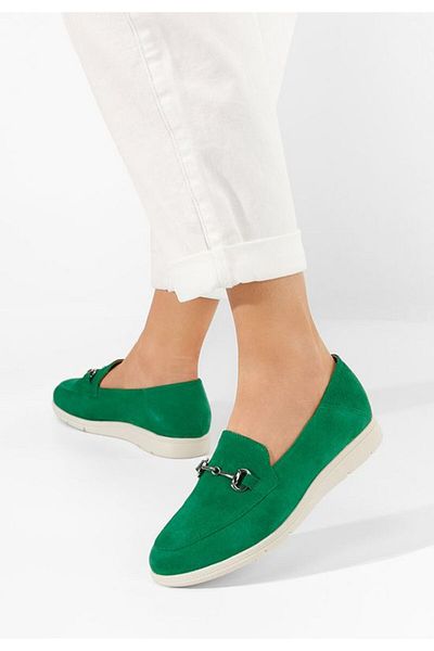 B T Shoes Mocasini dama piele Elvia B V2 verzi