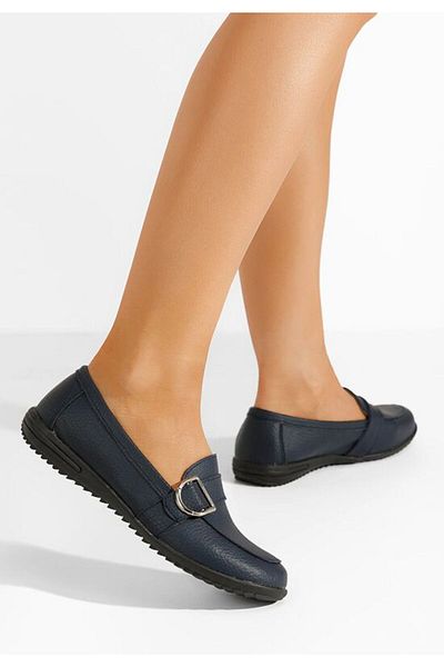 B T Shoes Mocasini dama piele Haruka navy
