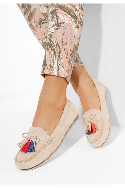 B T Shoes Mocasini dama Prestia bej