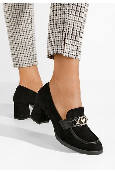 B T Shoes Women's black Armanda V2 heeled loafers