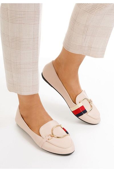 B T Shoes Mocasini dama nude Elvira