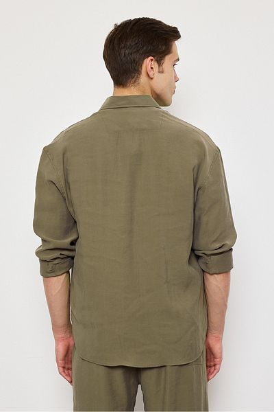 İLKCET MODA Ανδρικό πουκάμισο Oversize Modal Fabric Premium