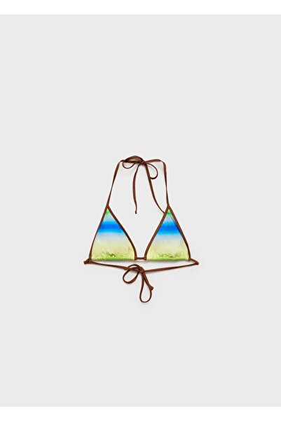 MANGO Woman Degrade görünümlü bikini üstü