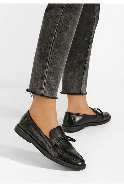 B T Shoes Mocasini de vara dama Morvana V3 negri