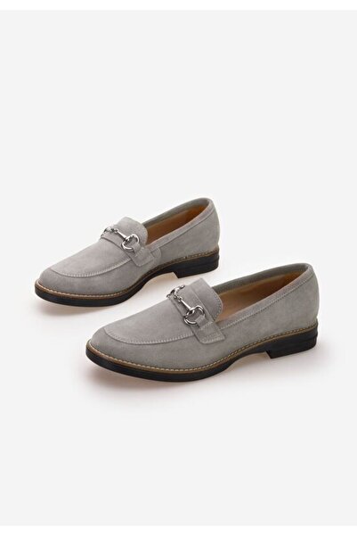 B T Shoes Mocasini dama piele Evadne V2 gri