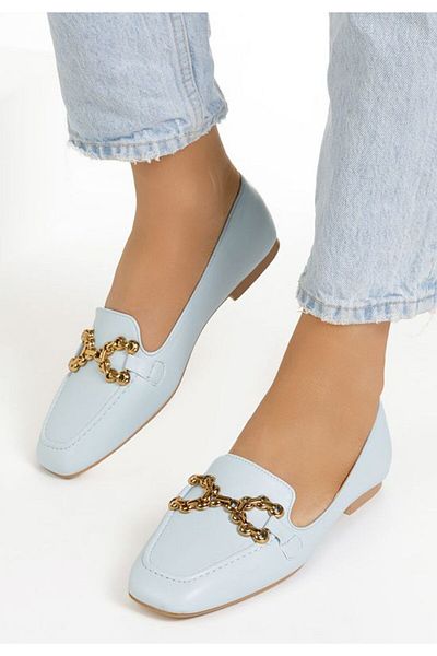 B T Shoes Mocasini dama Galaia Albastri