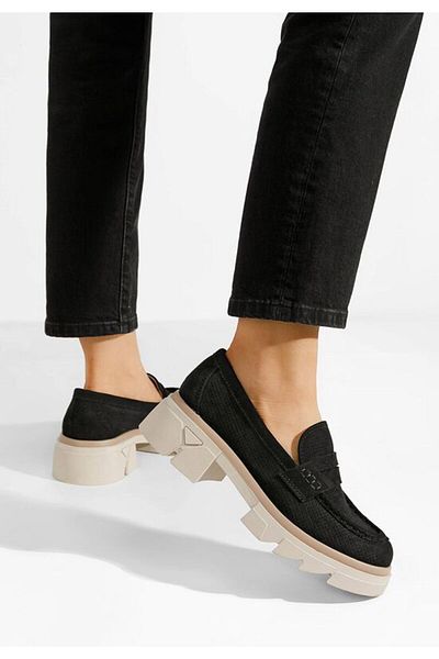 B T Shoes Mocasini de vara dama Lerina V3 negri