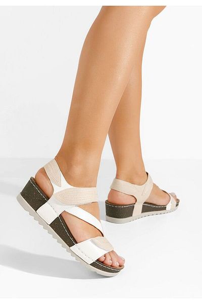 B T Shoes Sandals with orthopedic solesFalia white