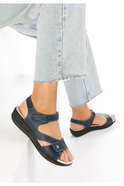 B T Shoes Sandale cu talpa ortopedica Cruella navy