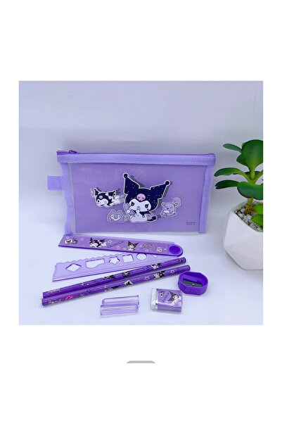 Genel Markalar Kawaii Kuromi My Melody Cinnamoroll Cetvel Kalemtıraş Kalem Ka...