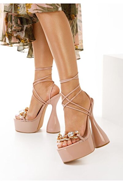 B T Shoes Sandale cu toc inalt Lanvina roz