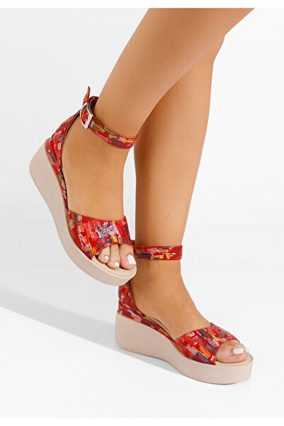B T Shoes Sandale cu platformă piele Salegia V10 multicolore