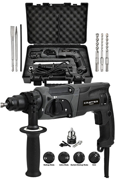 CRAFTERTOOLS Germany 850W Bakır Sargılı Darbeli Metal Şanzıman Kırıcı Delici ...