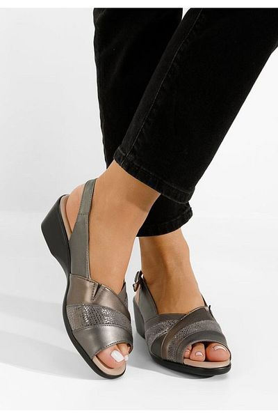 B T Shoes Sandals with orthopedic sole Nema gray