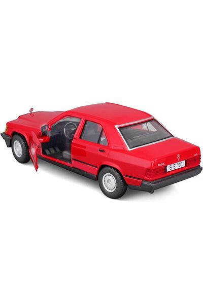 BBURAGO Mercedes Benz 190 E 2.6 1/24 Red Model Car