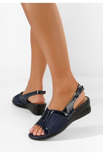 B T Shoes Sandale cu talpa ortopedica Agnita navy