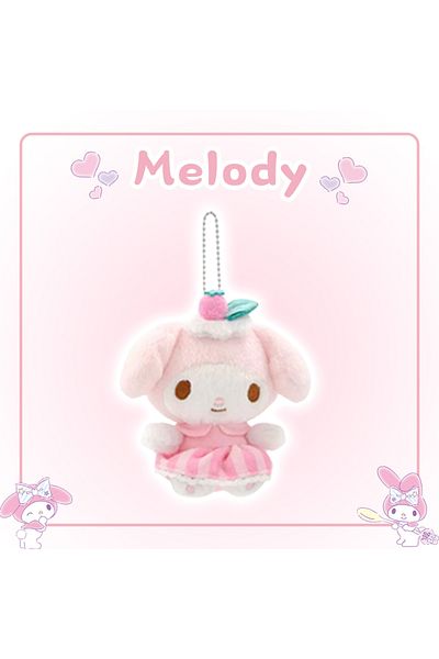 Choice 10cm Melody Sanrio Hello Kitty Cinnamoroll Kuromi Pochacco Melody Plush Toy Kawaii Doll Keyring Home