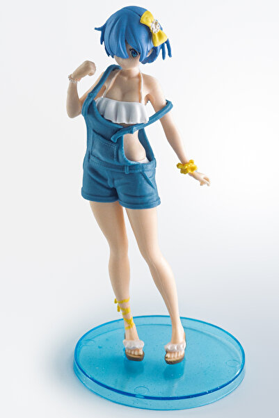 Rem Figürü (Re:Zero - Kot Tulumlu Plaj Versiyonu) – 17 cm