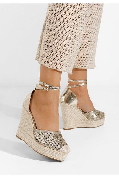 B T Shoes Sandale Cu Platforma Elegante Jolyne Aurii