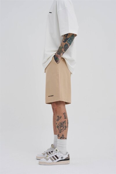 Machinist Ανδρικό σορτς Basic oversized μπεζ