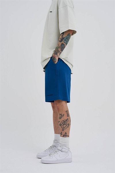 Machinist Unisex Oversize Basic σορτς τσέπης - New Indigo