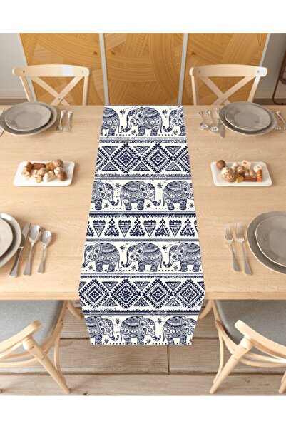 GREENDECOR Husă de masă digitală cu design personalizat cu model de flori boe...