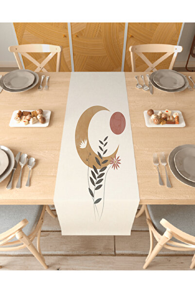 GREENDECOR Husă de masă digitală cu design personalizat cu model de flori boe...