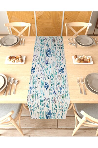 GREENDECOR Husă de masă digitală cu design personalizat cu model de flori boe...