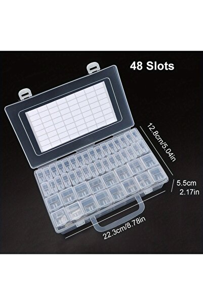 Choice صندوق تخزين بلاستيكي به 48 فتحة، قطعة واحدة، 32/40/42/48/56/64 فتحة، خ...