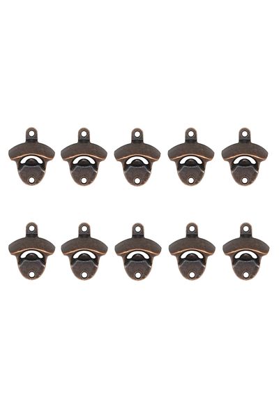 Choice 10PCS-bronze B 5pcs/10pcs Bottle Opener Wall Mounted Rustic Beer Opener Set Vintage with Mounting Sc