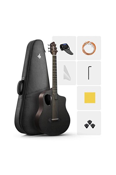 Donner RISING-G1 Carbon Fiber Akustik Gitar Seti (Kahverengi)