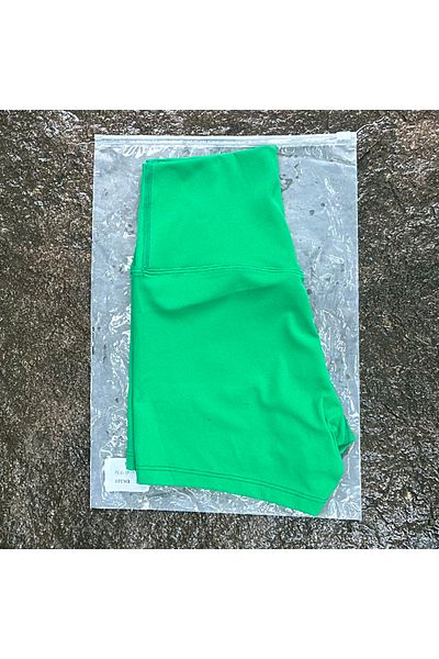 Choice S Green Women Sports Shorts High Waist Yoga Shorts Slim Fit Butt Lift Gym Running High Elastic Biker