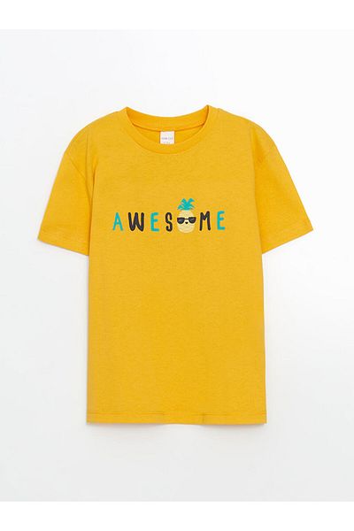 LC Waikiki Crew Neck Printed Boy's T-Shirt